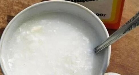 Settlement of baking soda to raise a member