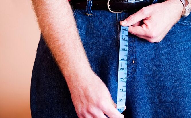 Measurement of penis before enlargement